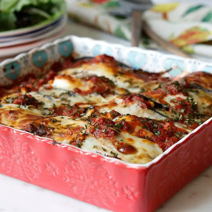 Eggplant Parmesan with Marinara
