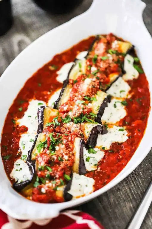 Eggplant Rollatini with Ricotta Filling