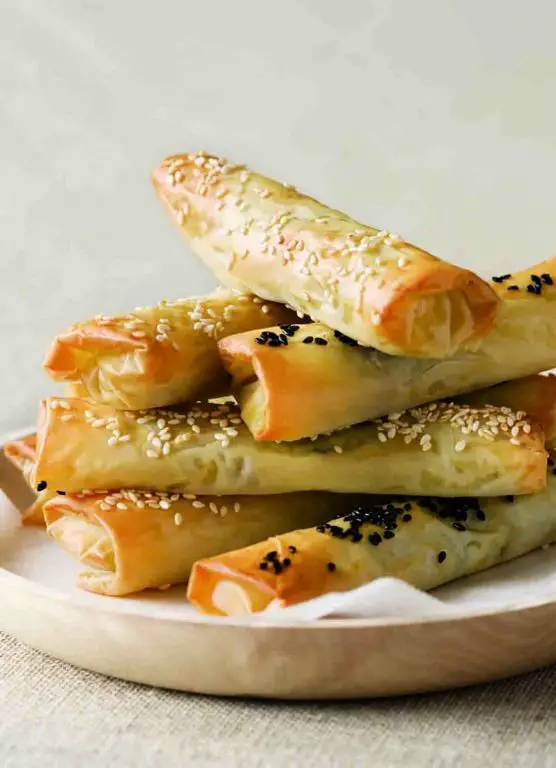 Eggplant and Feta Phyllo Rolls