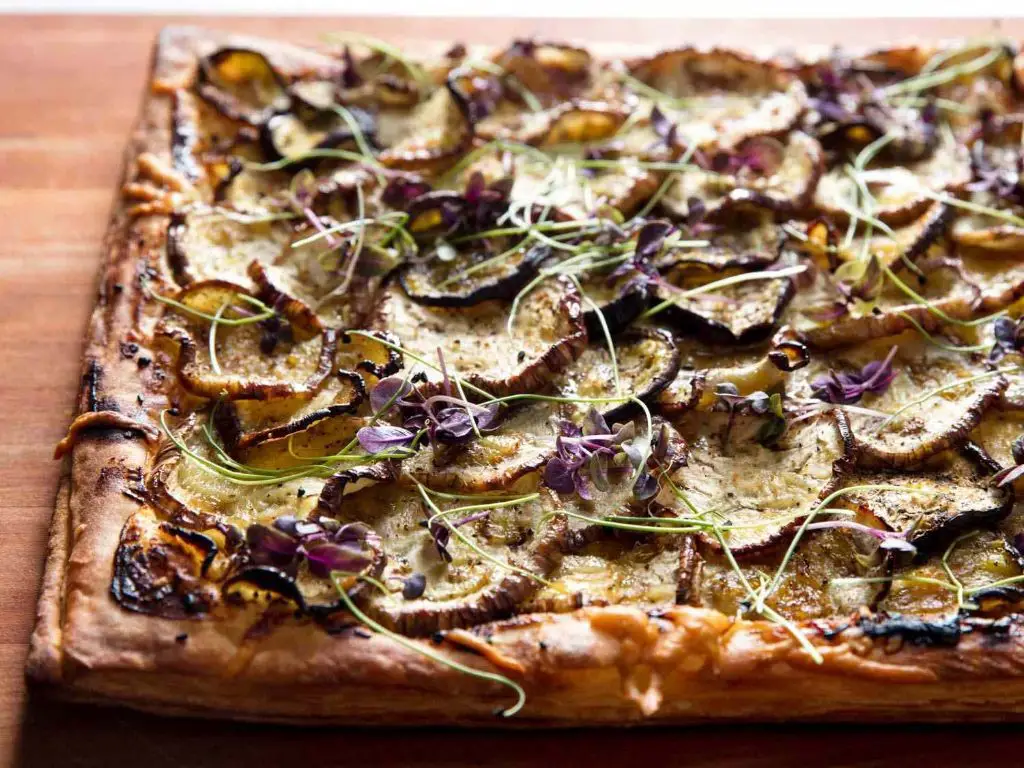 Eggplant and Goat Cheese Tart