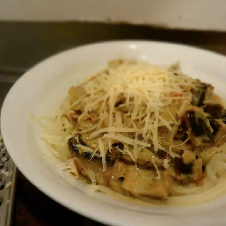Eggplant and Lemon Zest Spaghetti