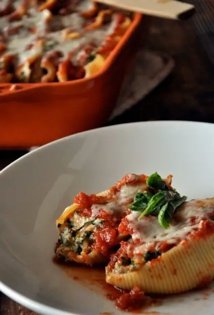 Eggplant and Ricotta Stuffed Shells