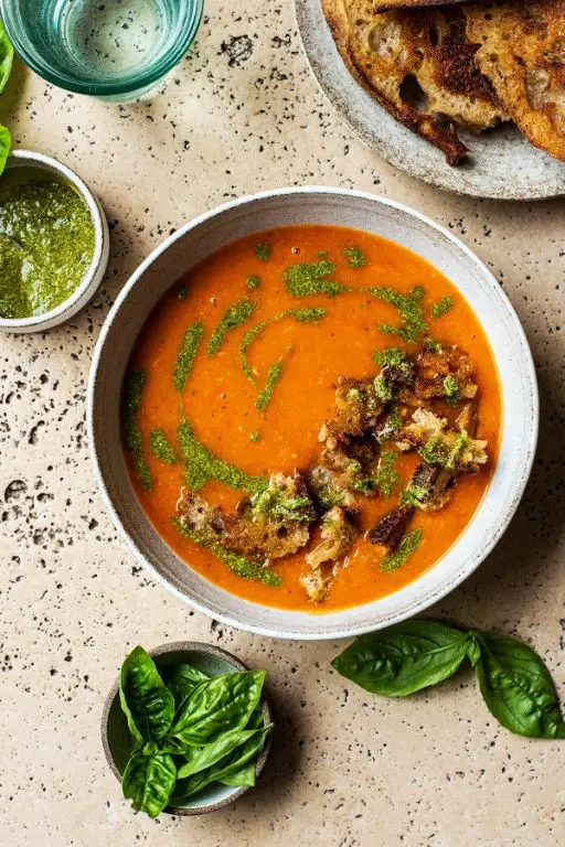 Eggplant and Zucchini Soup