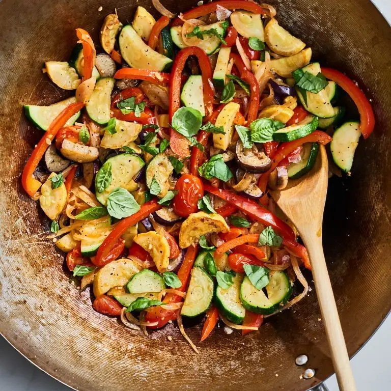 Eggplant and Zucchini Stir-Fry