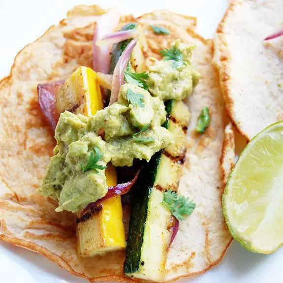 Eggplant and Zucchini Tacos