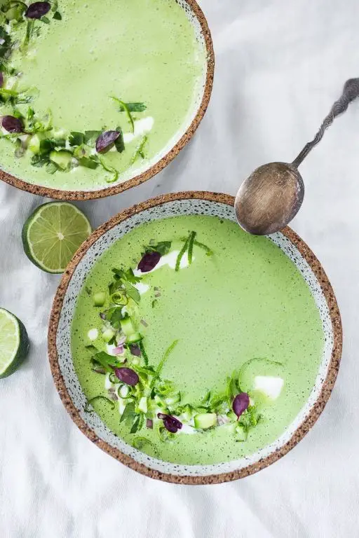 English Cucumber Gazpacho Soup