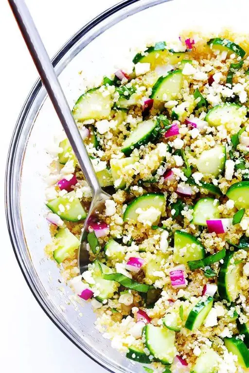English Cucumber and Quinoa Salad