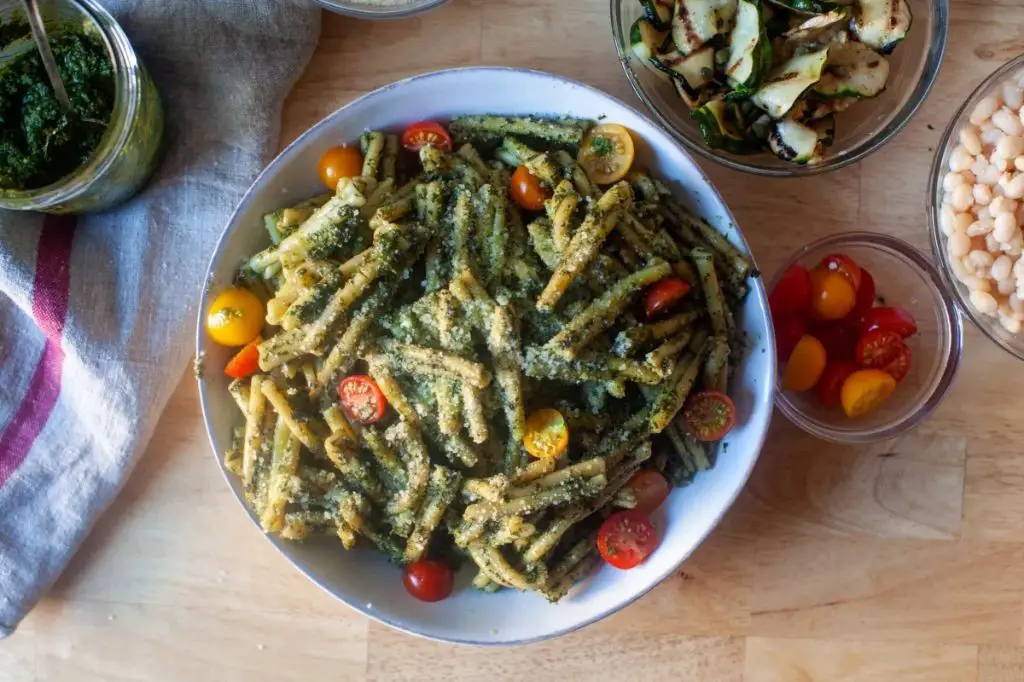 Farro Pasta with Pesto Genovese