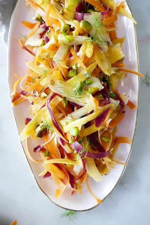 Fennel Frond and Carrot Slaw