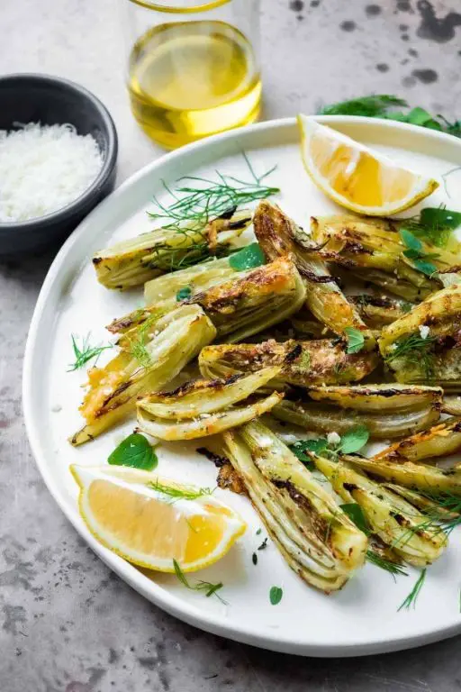 Fennel Frond and Garlic Roasted Vegetables