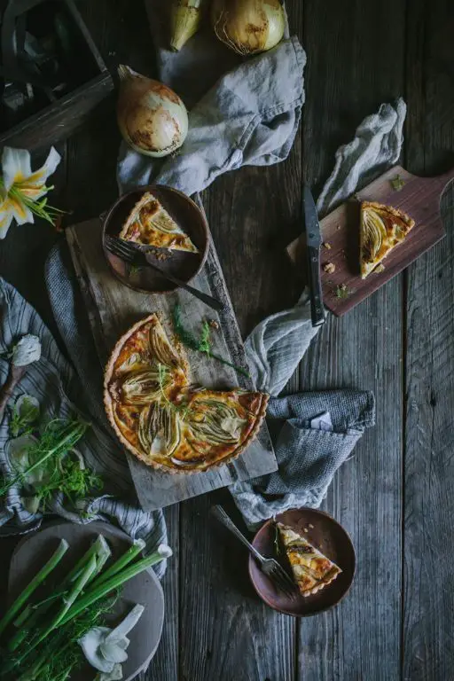 Fennel Frond and Goat Cheese Tart