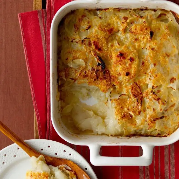 Fennel Frond and Potato Gratin