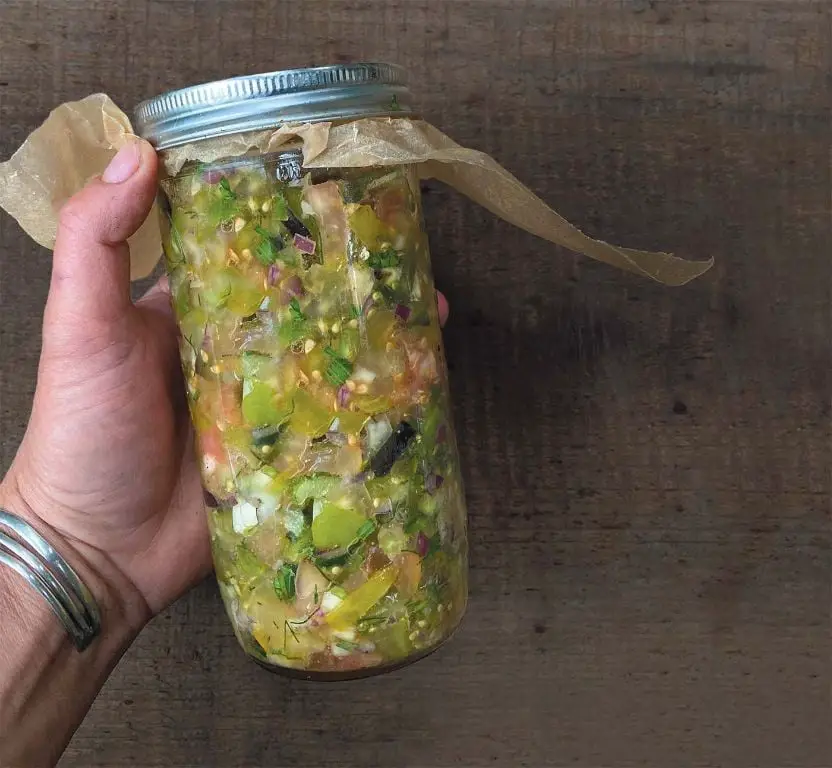 Fermented Green Tomato Relish