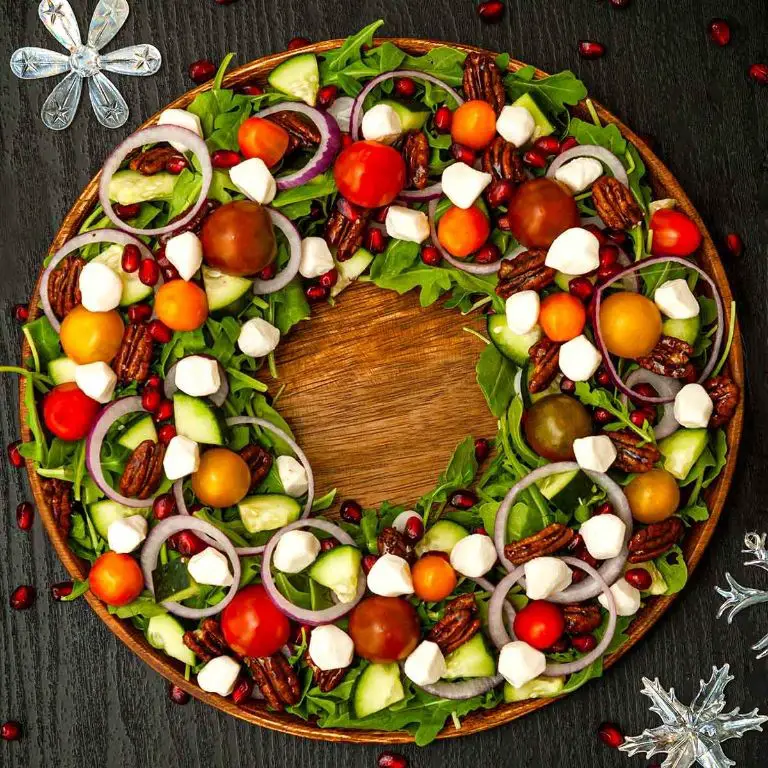 Festive Christmas Wreath Salad