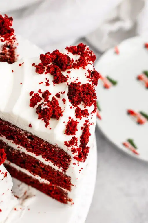 Festive Red Velvet Cake with Cream Cheese Frosting