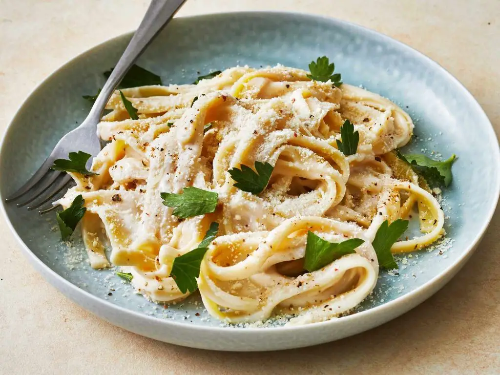 Fettuccine Alfredo with Parmesan Cream