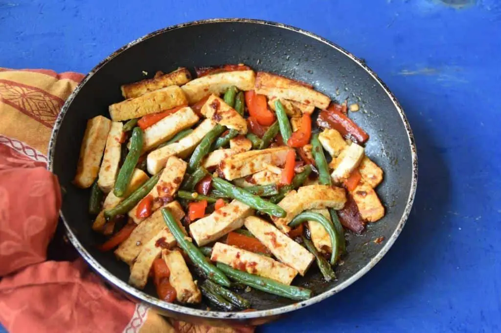 Fiery Dragon Sauce Tofu Stir-Fry