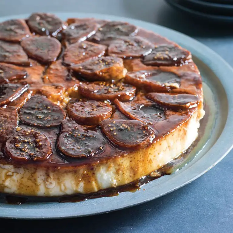 Fig and Caramel Flan