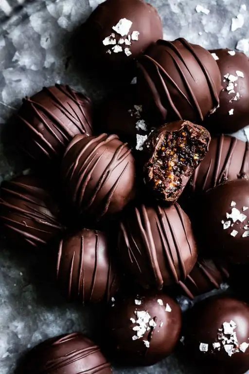 Fig and Dark Chocolate Truffles