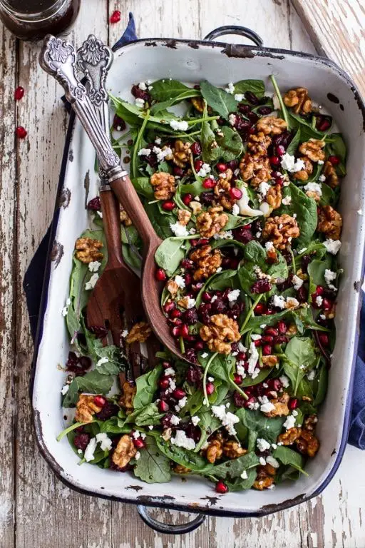 Fig and Walnut Salad with Balsamic Dressing