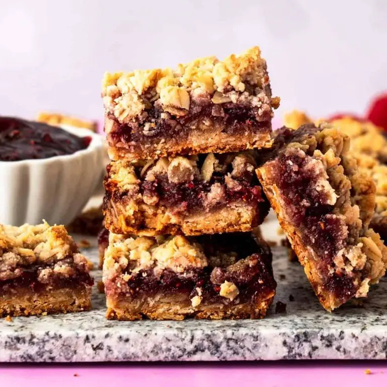 Flourless Raspberry Almond Bars