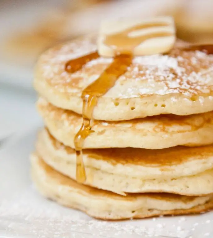 Fluffy Confectionary Sugar Pancakes