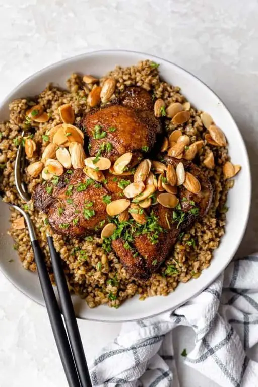 Freekeh Pilaf with Chicken