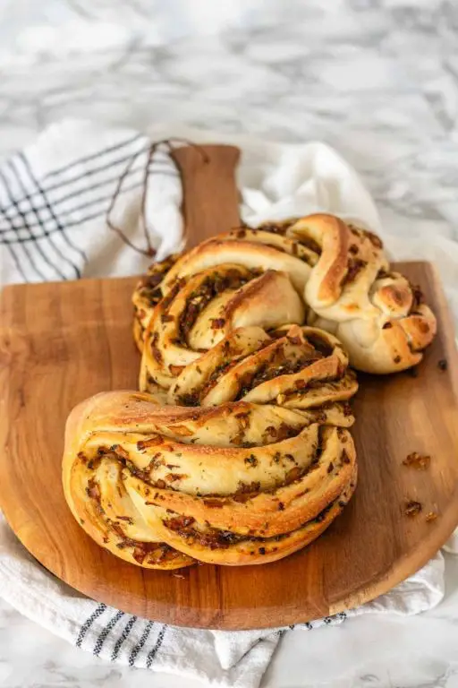 French Bread with Caramelized Onions