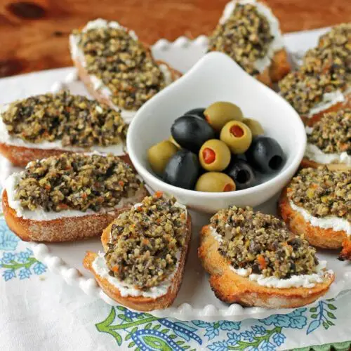 French Bread with Olive Tapenade