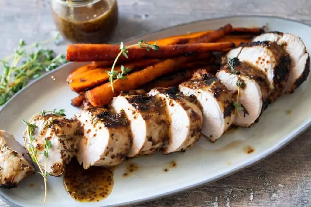 French Mustard Glazed Pork Loin