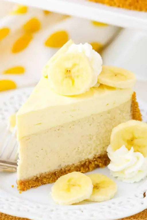 Fresh Banana Cream Cheesecake