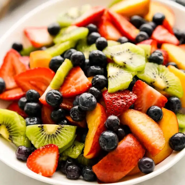 Fresh Fruit Salad with Honey-Lime Dressing