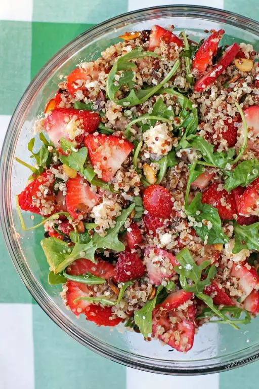 Fresh Strawberry Quinoa Salad