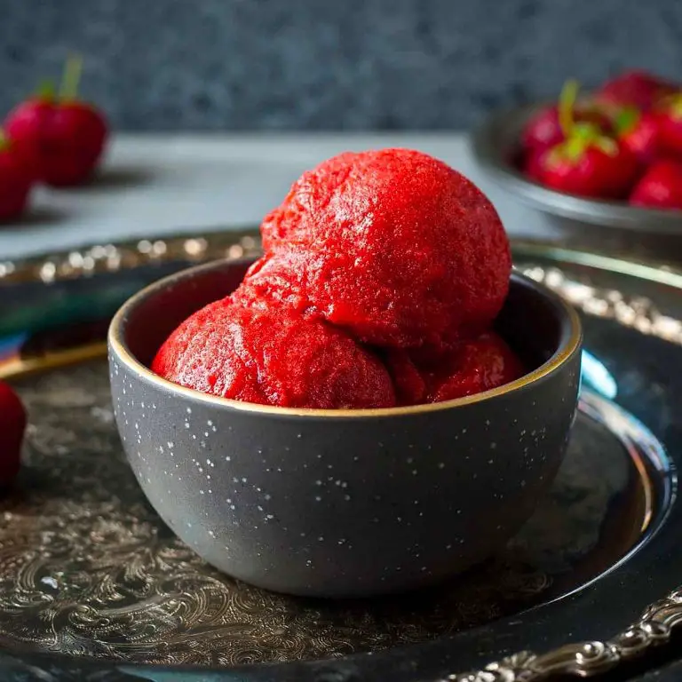 Fresh Strawberry Sorbet