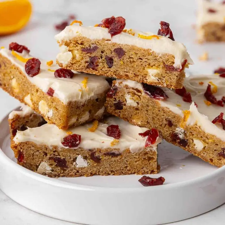 Frosted Cranberry Bliss Bars