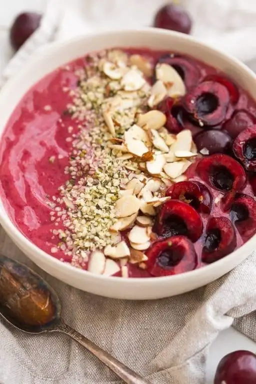 Frozen Cherry Smoothie Bowl