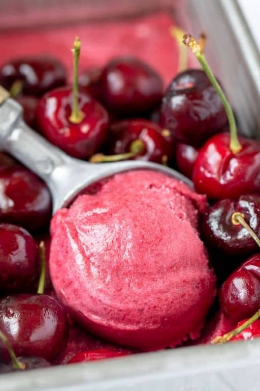 Frozen Cherry Sorbet