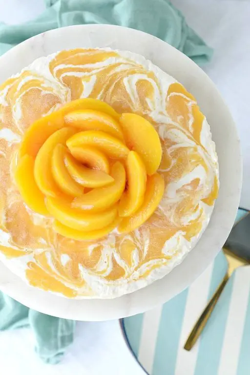 Frozen Peach Cheesecake
