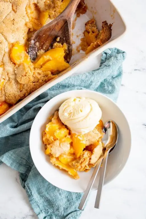 Frozen Peach Cobbler