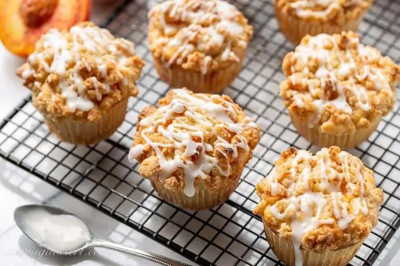 Frozen Peach Muffins
