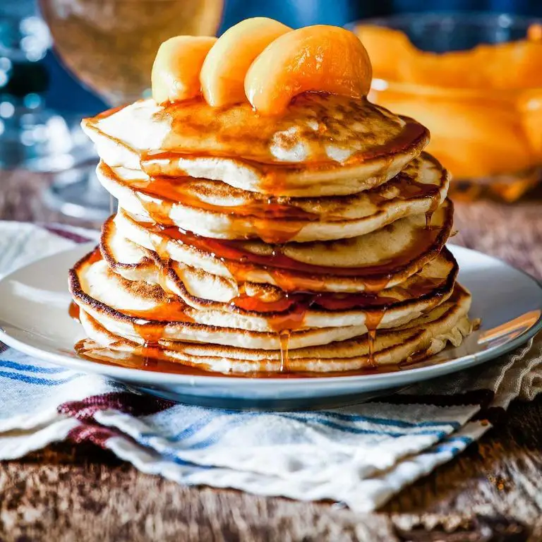 Frozen Peach Pancakes