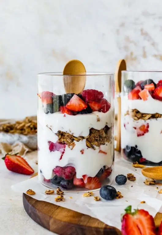 Fruit Cocktail Yogurt Parfait