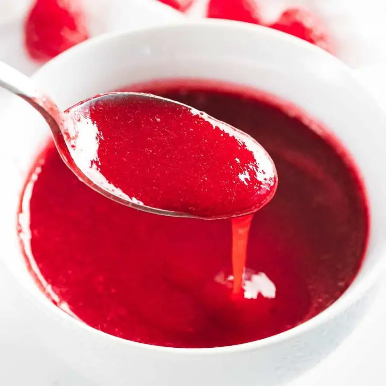 Fruity Raspberry Coulis Glaze