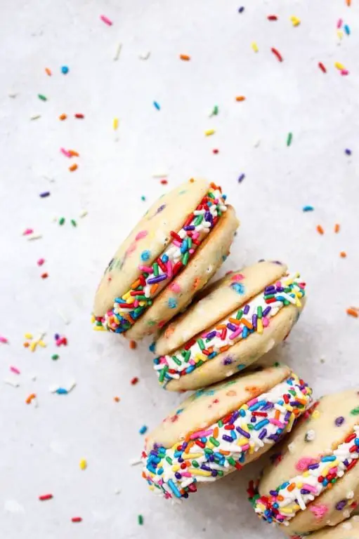 Funfetti Whoopie Pies with Rainbow Sprinkles