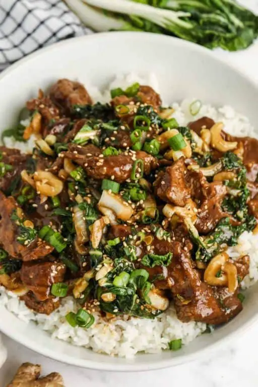 Garlic Bok Choy Beef Stir Fry