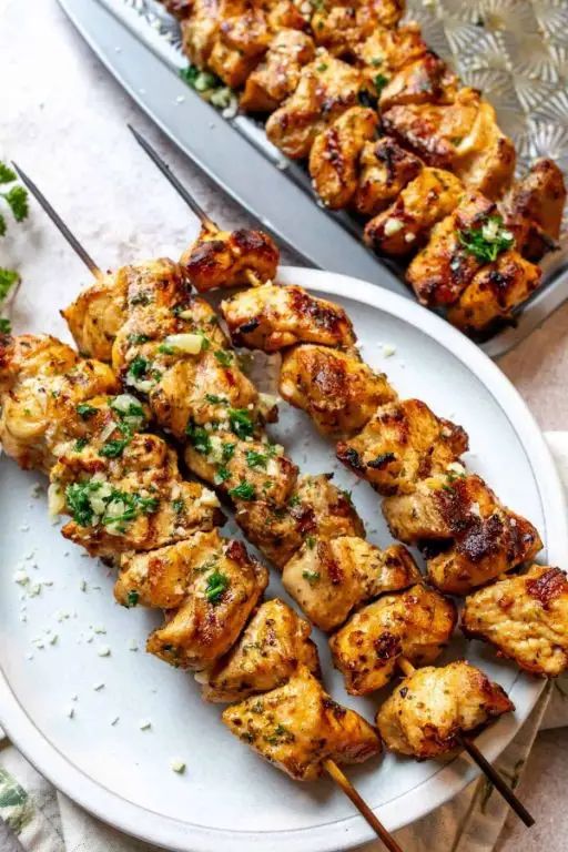 Garlic Butter Chicken Kabobs