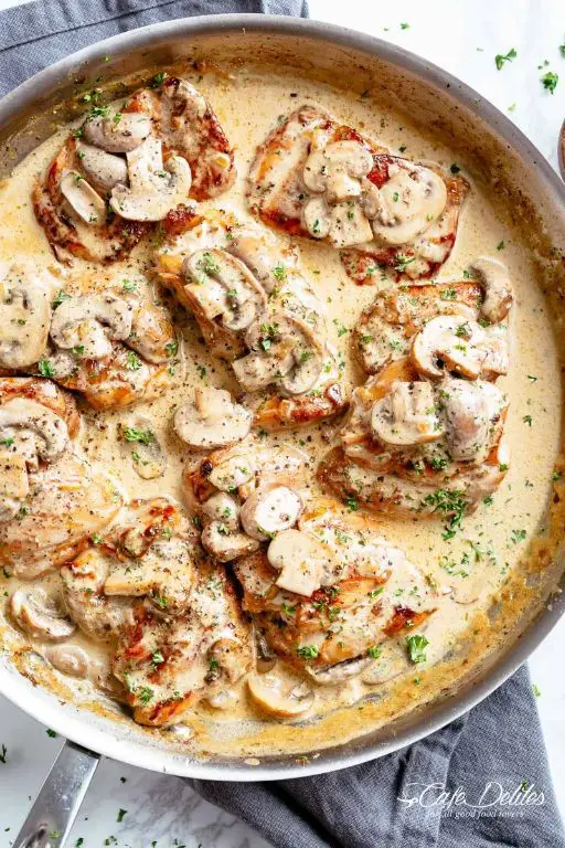 Garlic Butter Chicken Thighs with Mushrooms