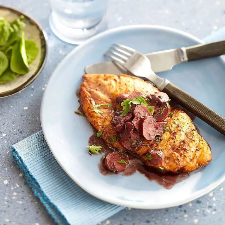 Garlic Butter Chicken in Red Wine Sauce