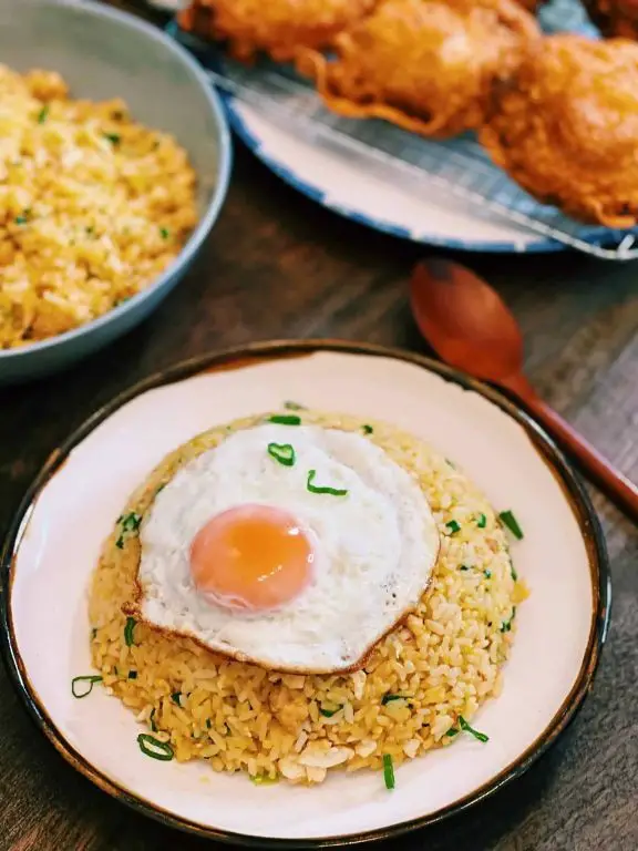 Garlic Butter Duck Egg Fried Rice