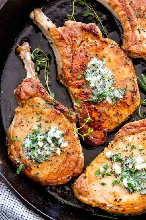 Garlic Butter Fried Pork Steak